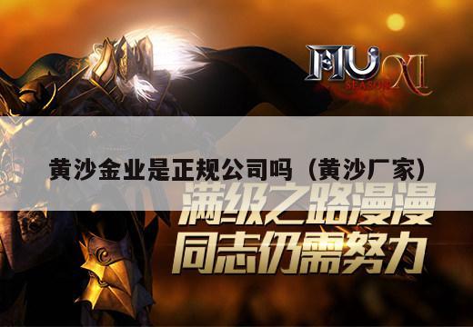 黄沙金业是正规公司吗（黄沙厂家）